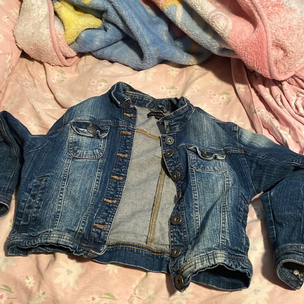 Crop Jean jacket cute